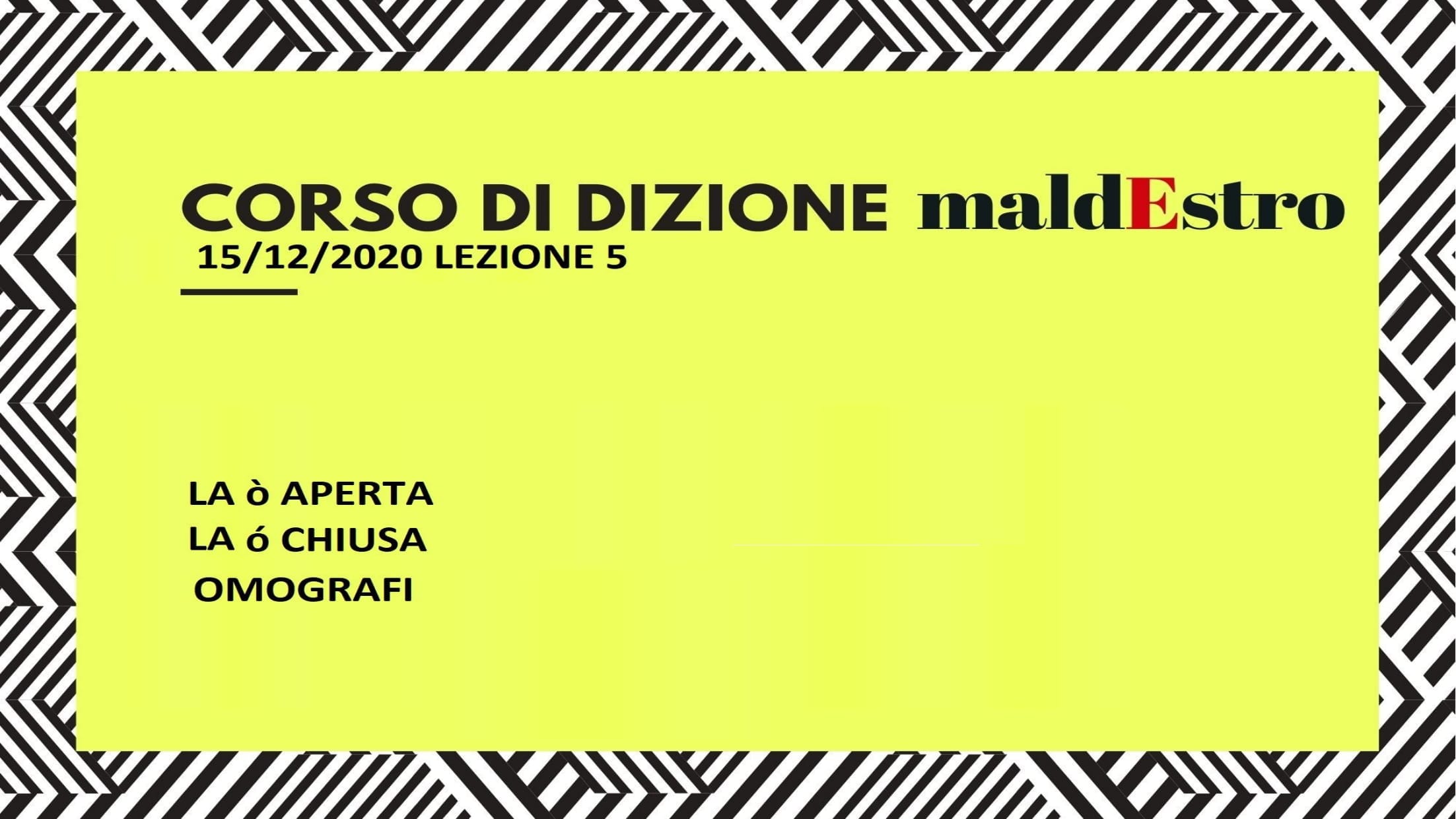Protetto: maldEstro_corso di dizione, lezione 5